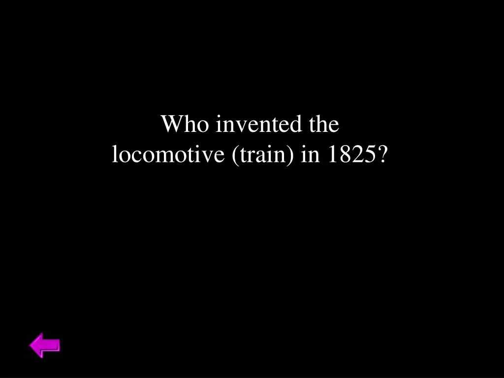 who invented the locomotive train in 1825