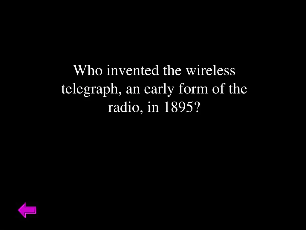 who invented the wireless telegraph an early form