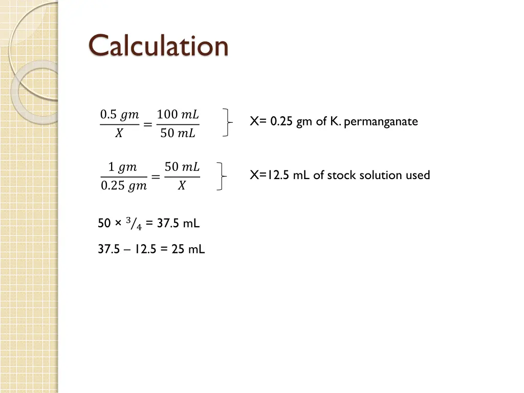 calculation