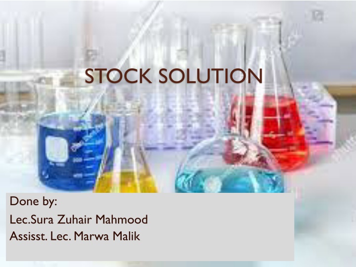 stock solution