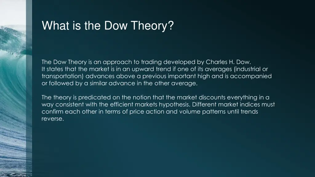 what is the dow theory