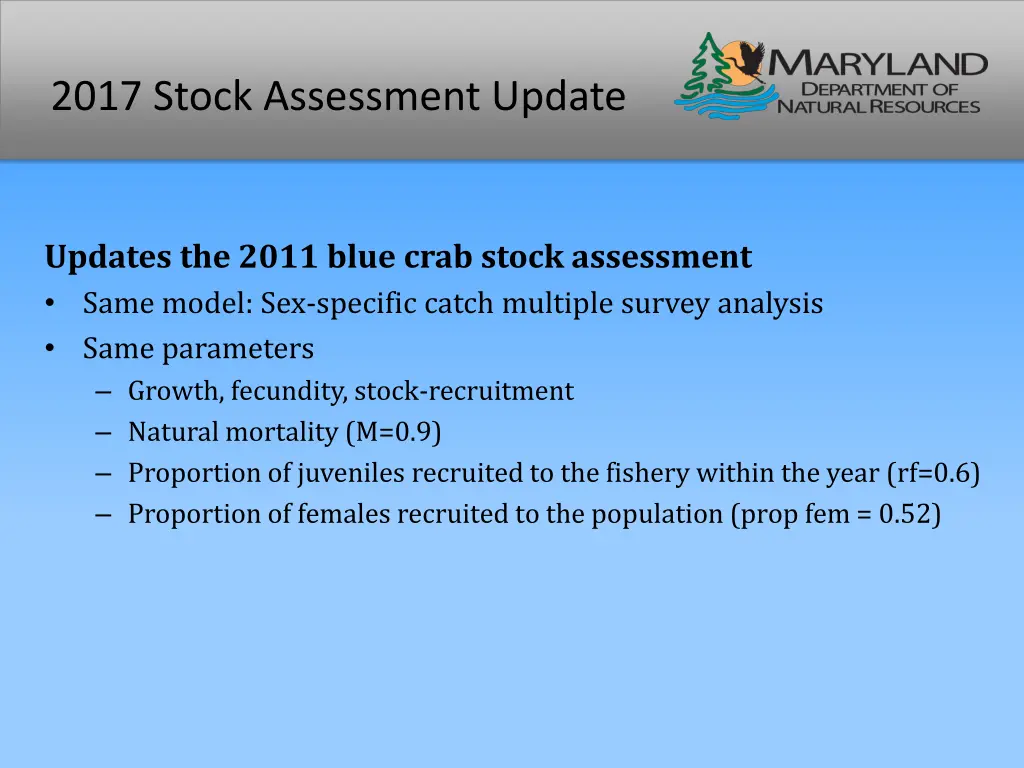 2017 stock assessment update