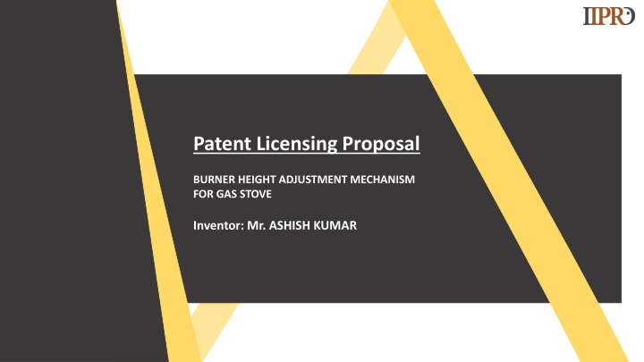 patent licensing proposal
