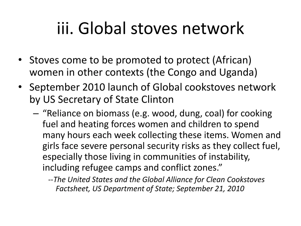 iii global stoves network