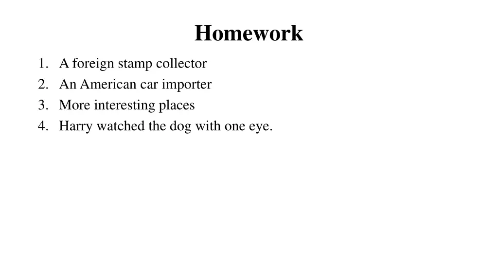 homework