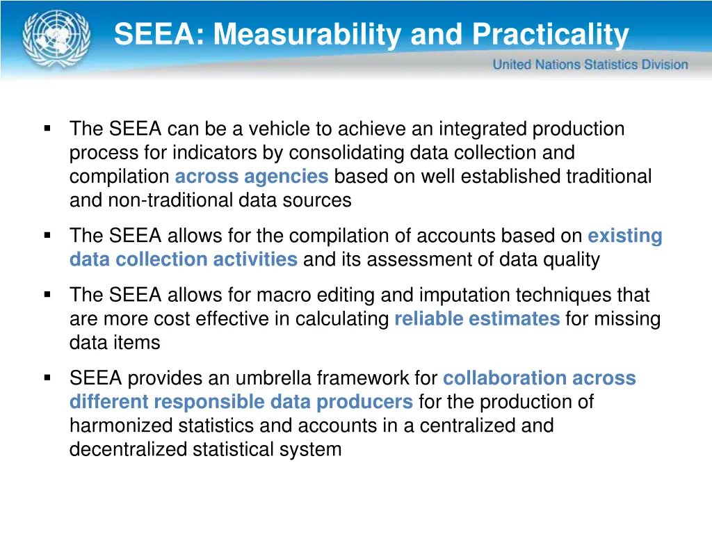 seea measurability and practicality