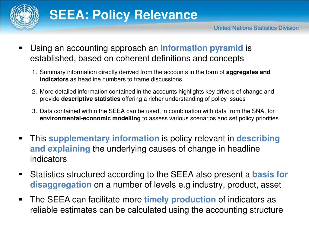seea policy relevance