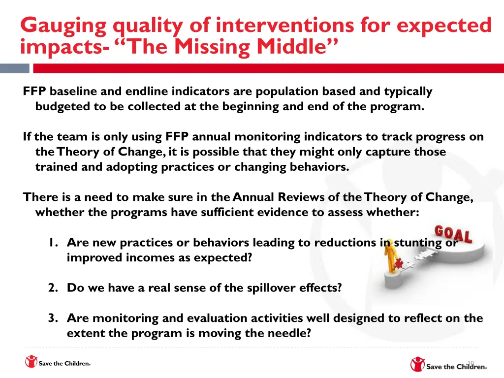 gauging quality of interventions for expected