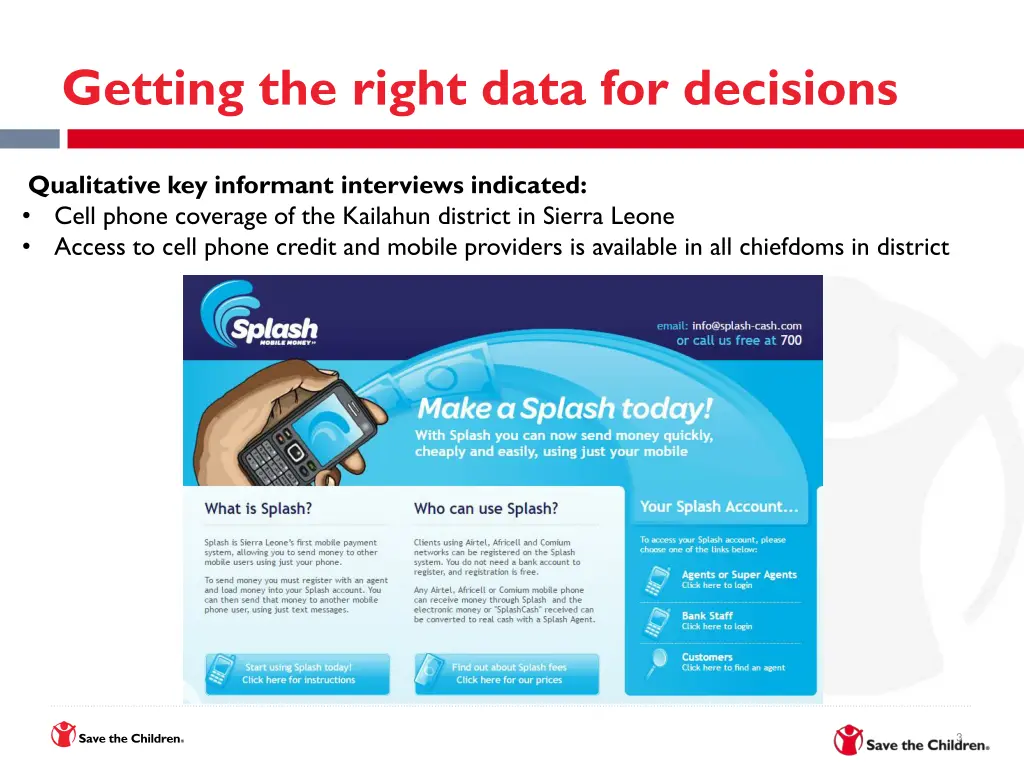 getting the right data for decisions