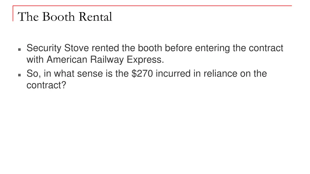 the booth rental
