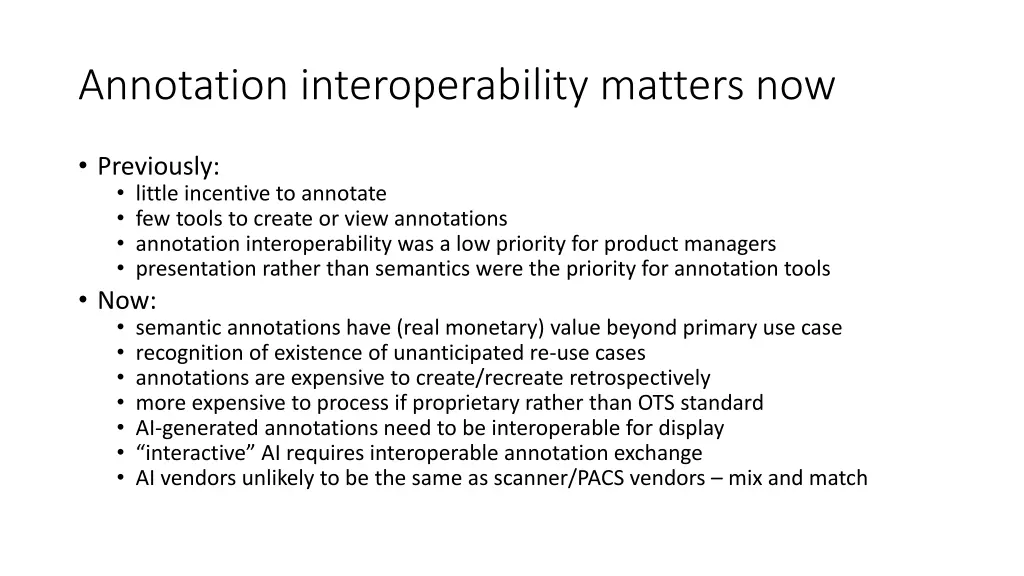 annotation interoperability matters now