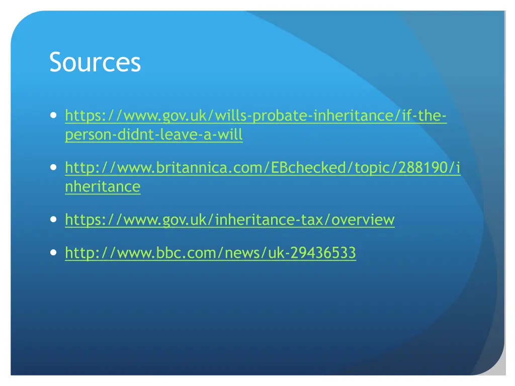 sources