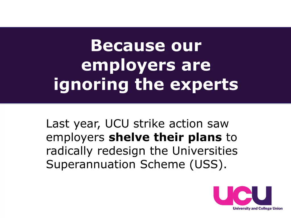because our employers are ignoring the experts 1