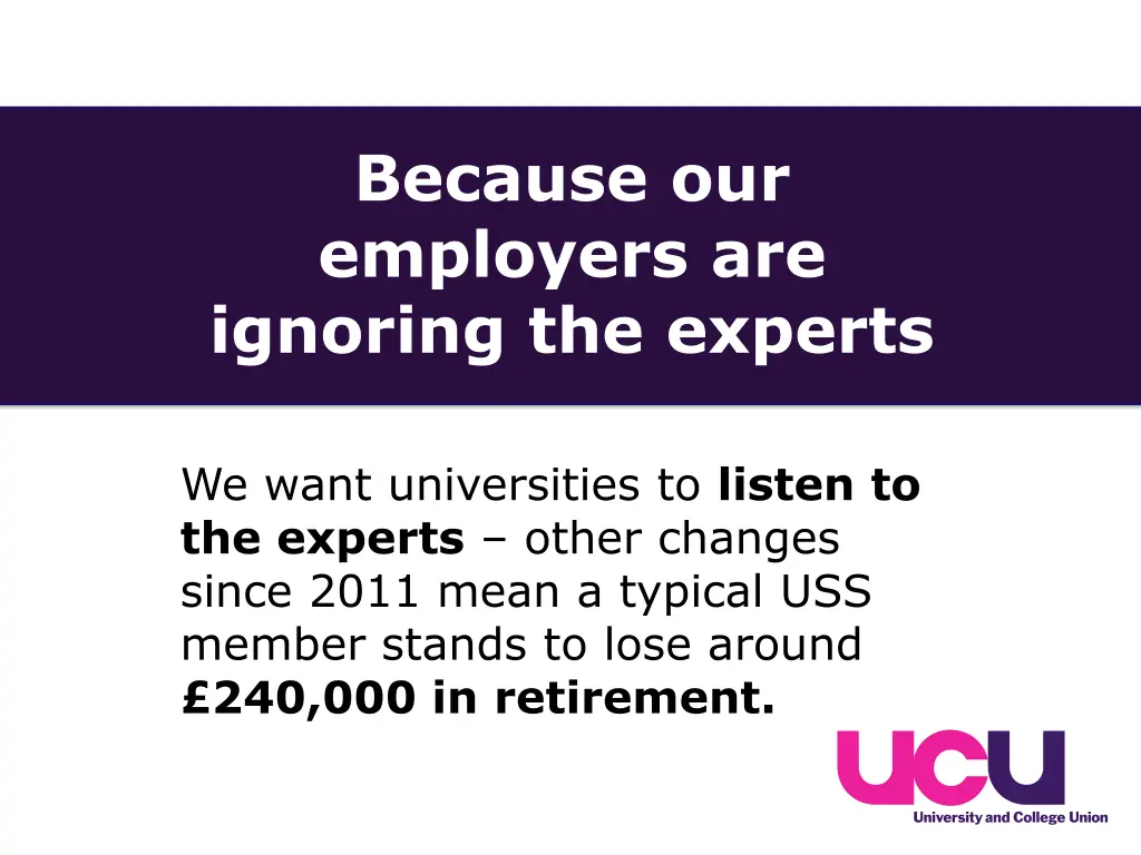 because our employers are ignoring the experts 5