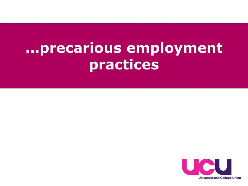 precarious employment practices