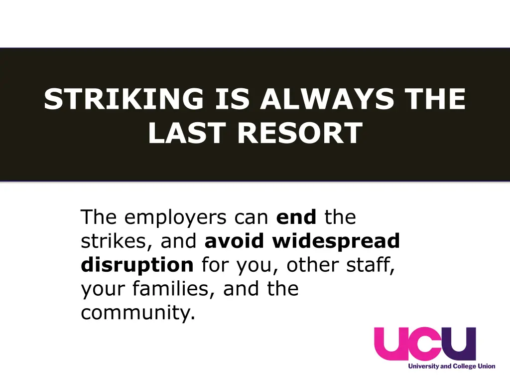 striking is always the last resort 2
