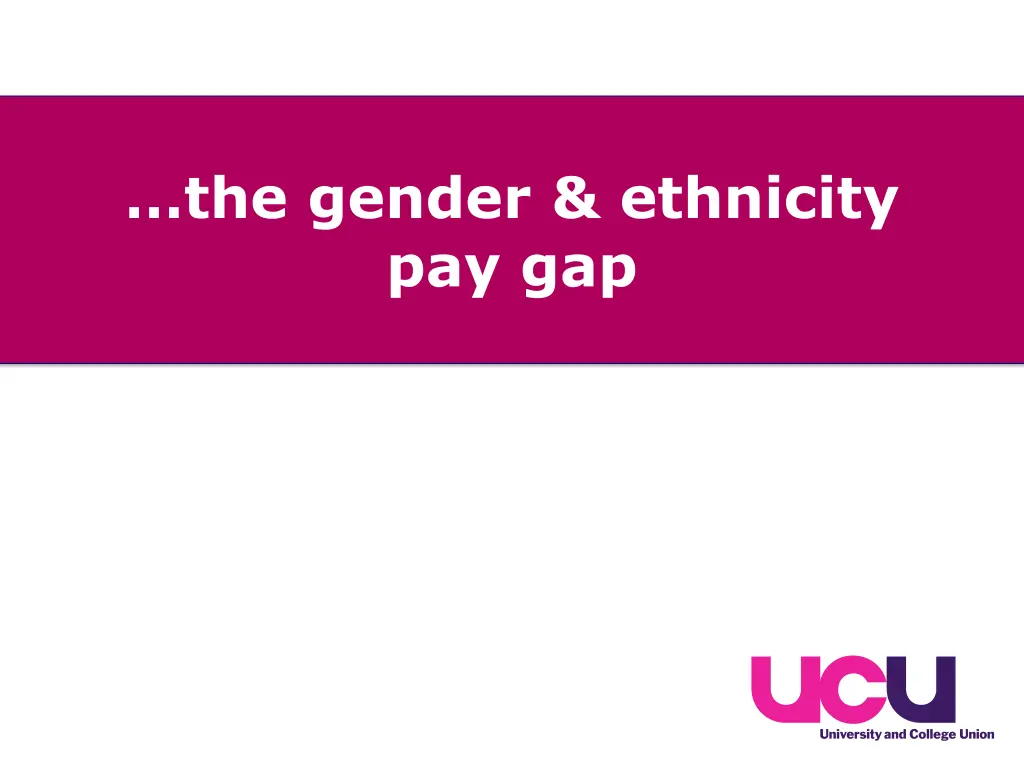 the gender ethnicity pay gap