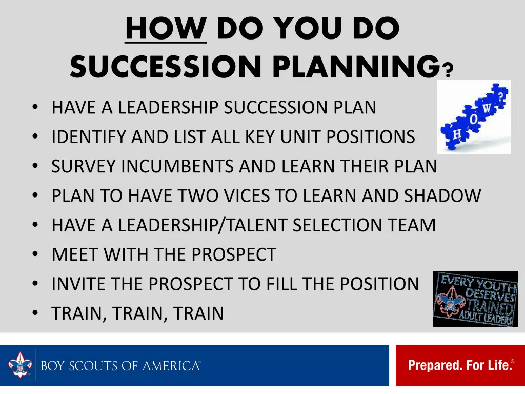 how do you do succession planning have