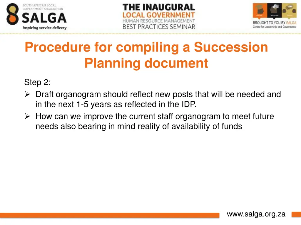 procedure for compiling a succession planning 1