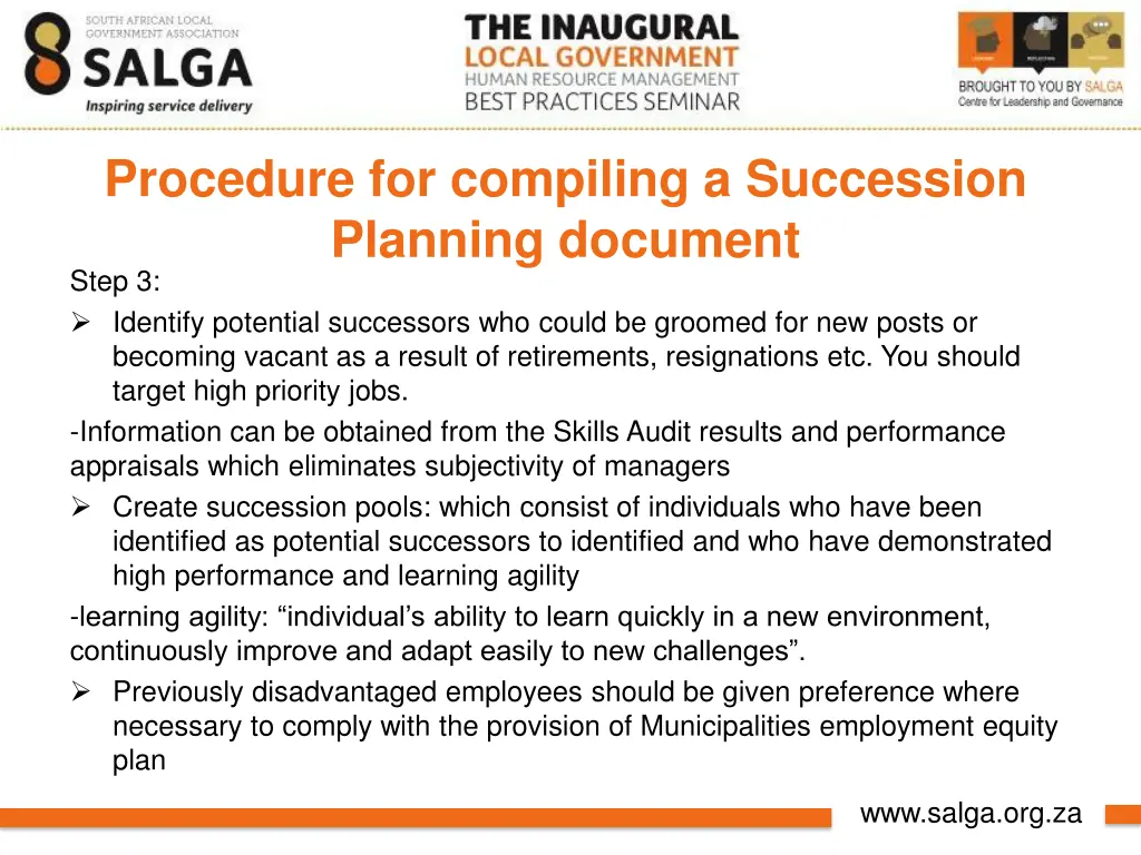procedure for compiling a succession planning 2