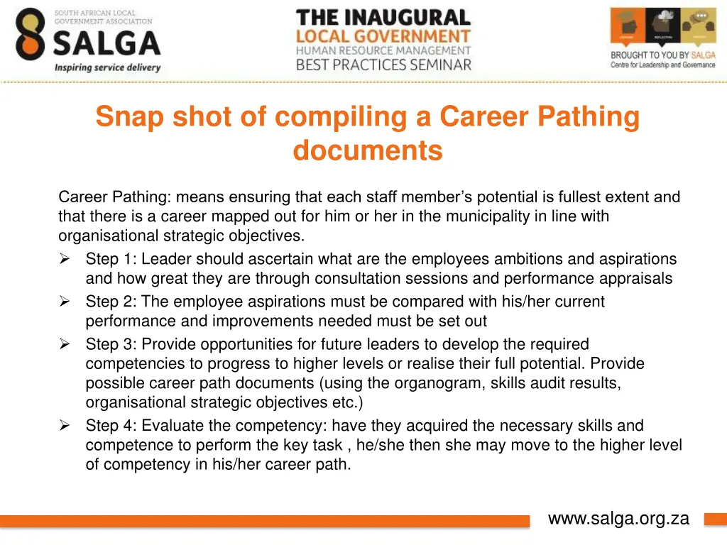 snap shot of compiling a career pathing documents