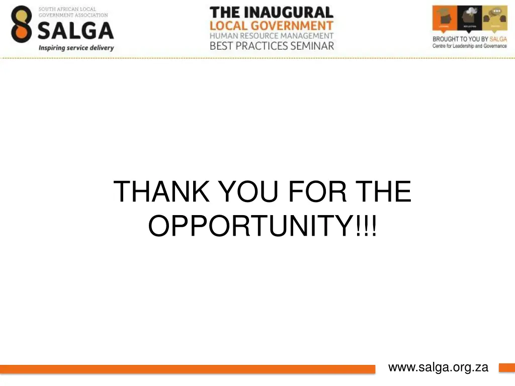 thank you for the opportunity