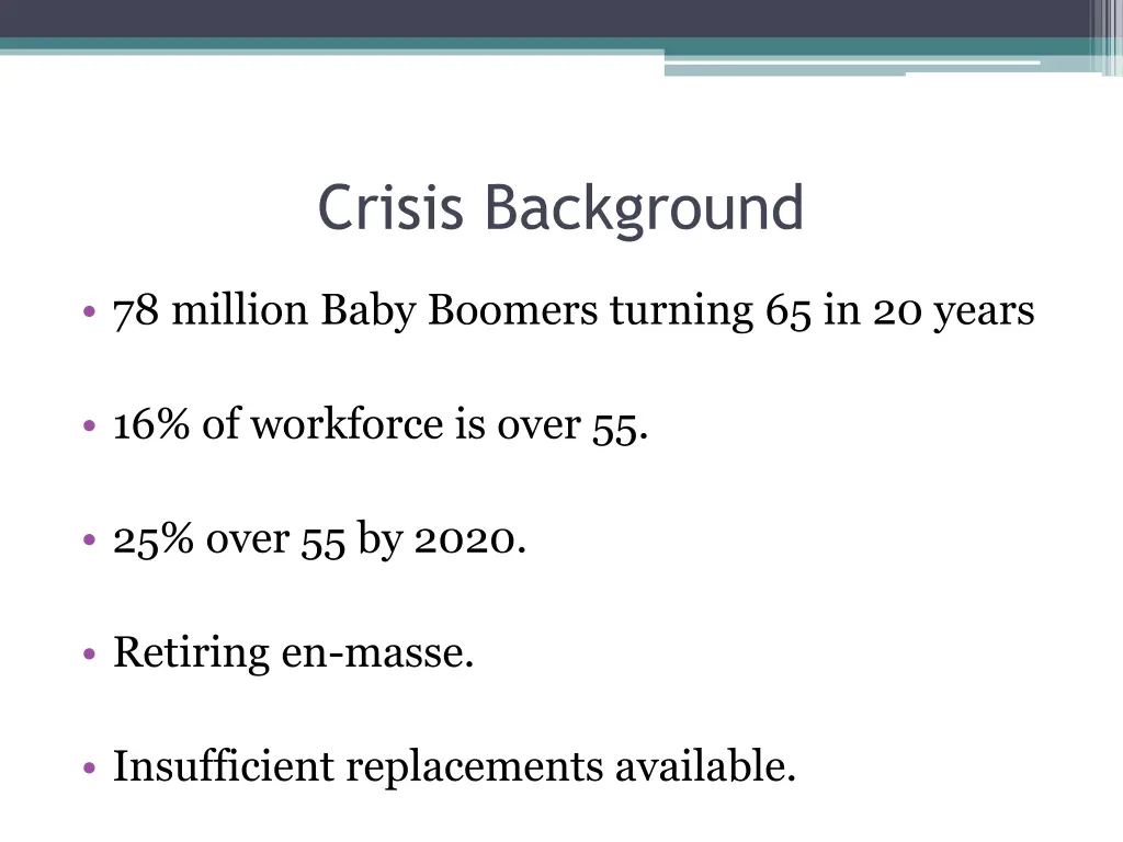 crisis background