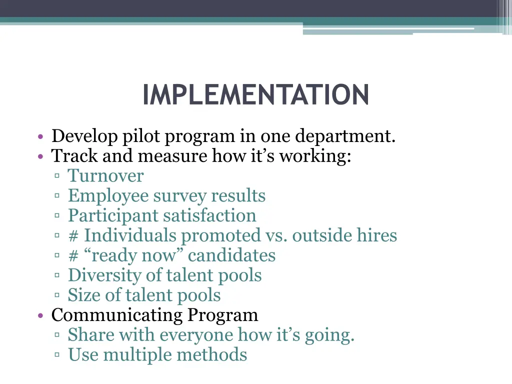 implementation