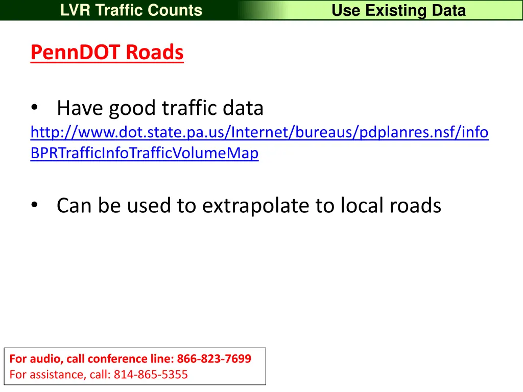 lvr traffic counts 11