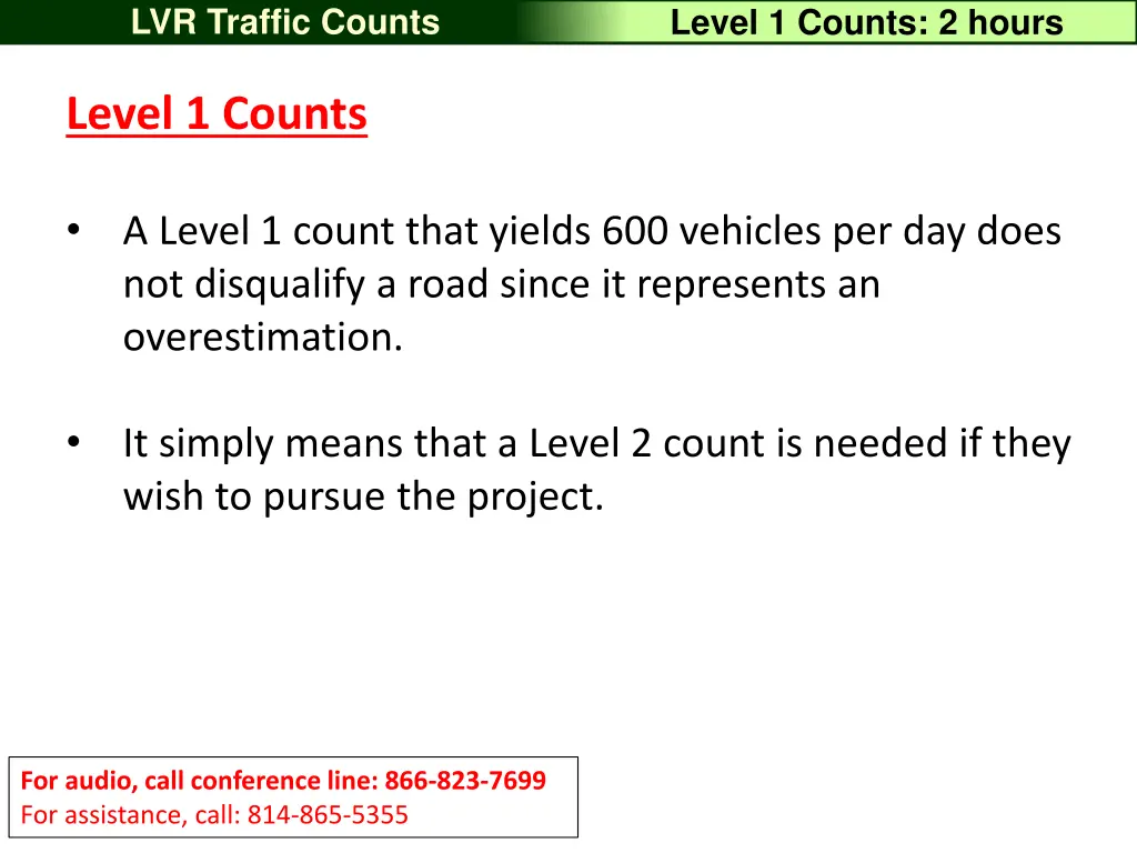 lvr traffic counts 24