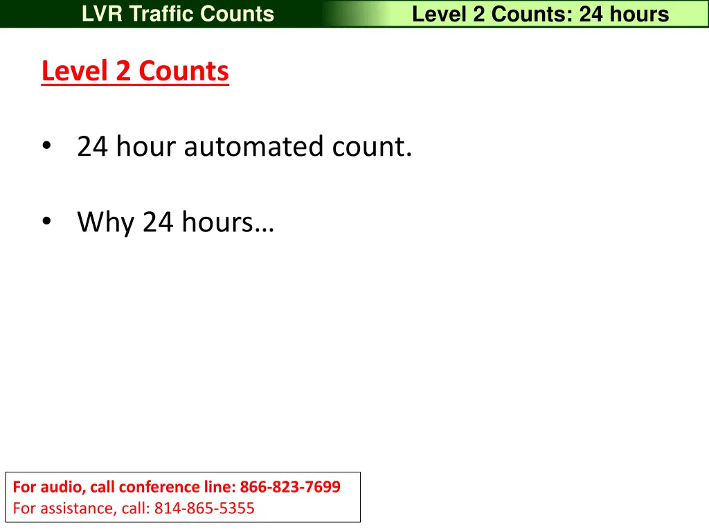 lvr traffic counts 29
