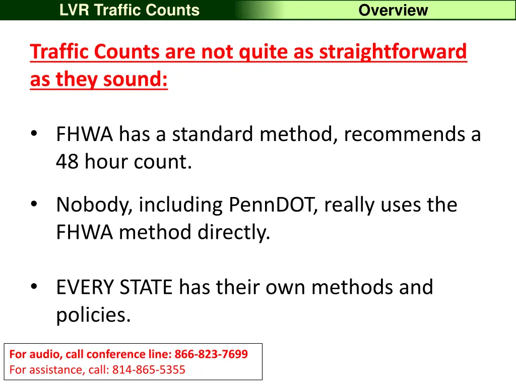 lvr traffic counts 3