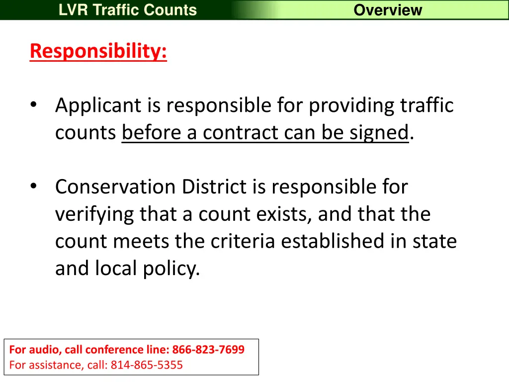lvr traffic counts 7
