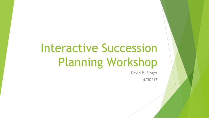 interactive succession planning workshop