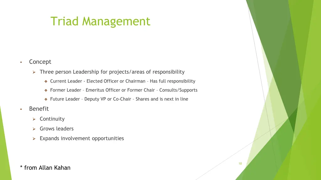 triad management