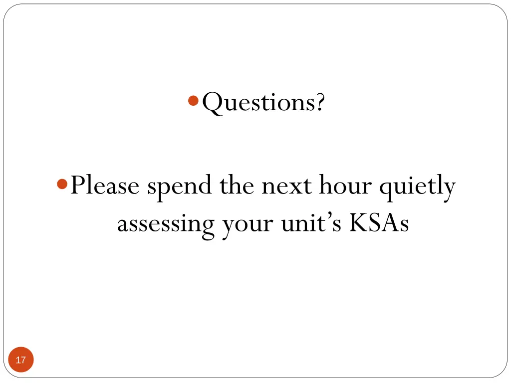 questions