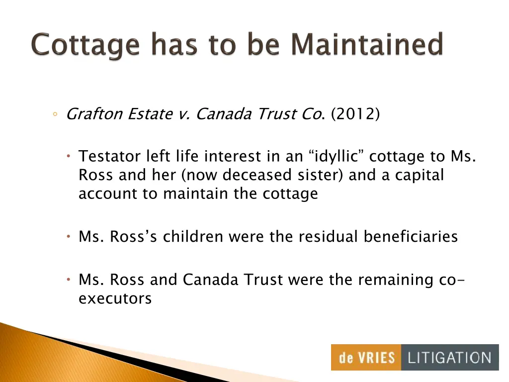 grafton estate v canada trust co 2012
