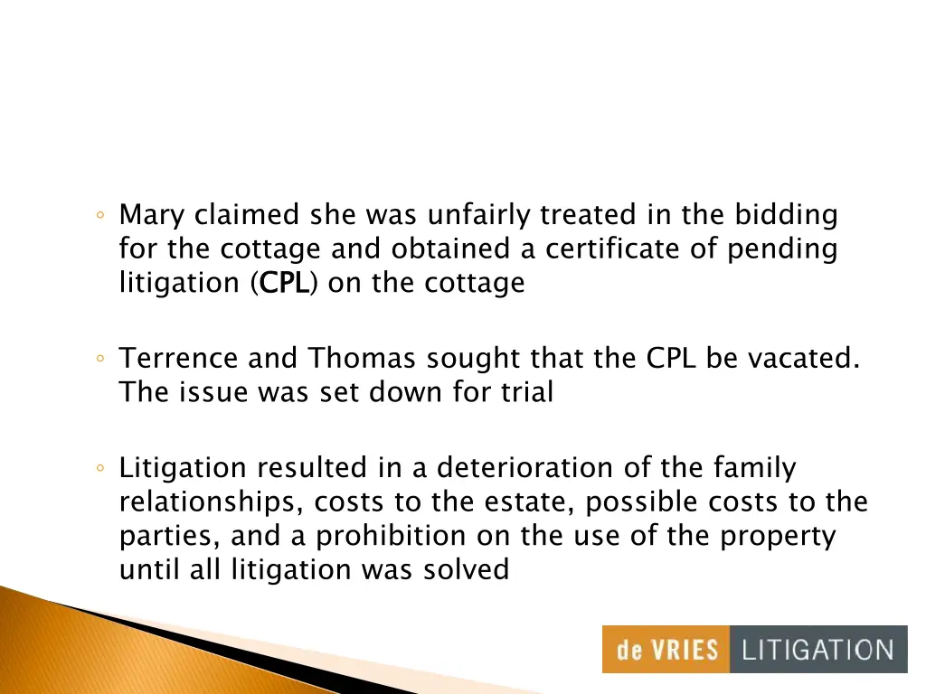 mary claimed she was unfairly treated