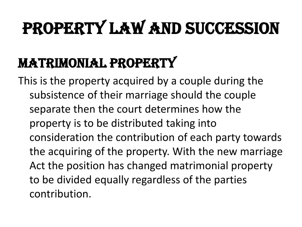 property law and succession property 3
