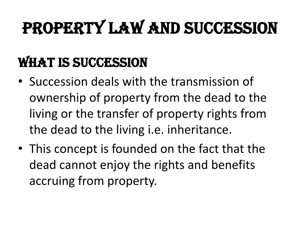 property law and succession property 4