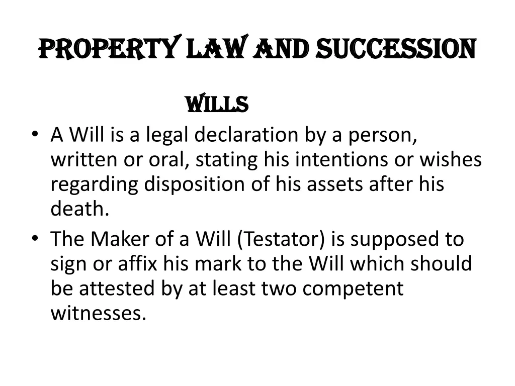 property law and succession property 6