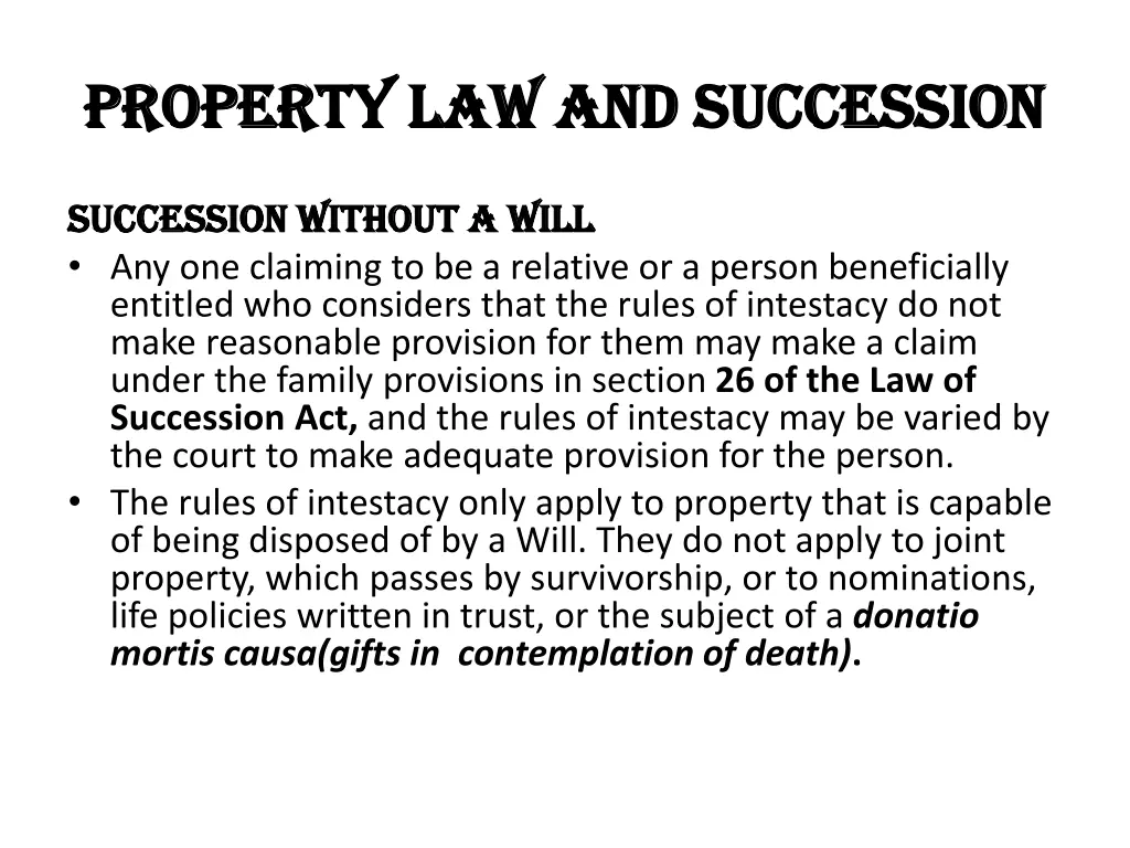 property law and succession property 8
