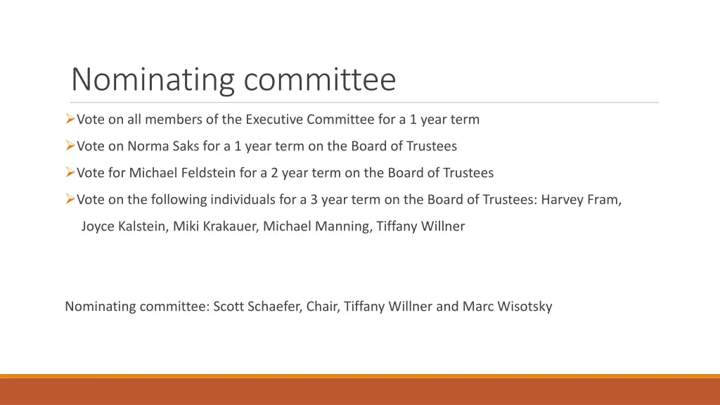 nominating committee 1