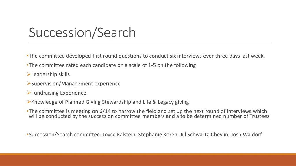 succession search