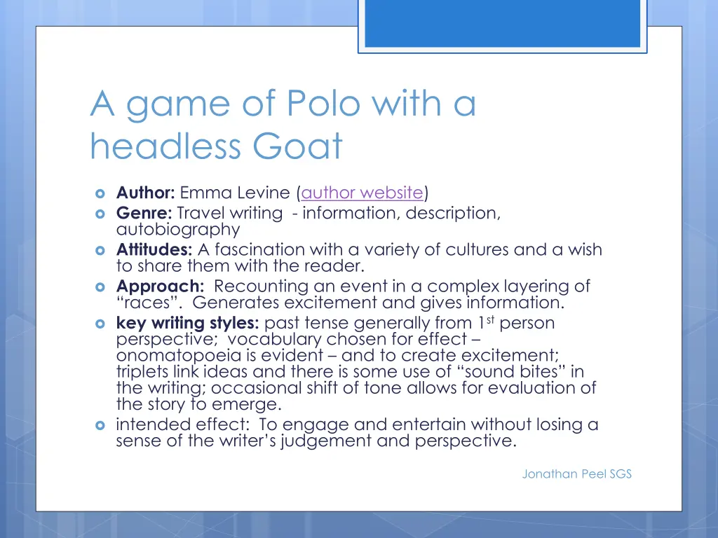 a game of polo with a headless goat