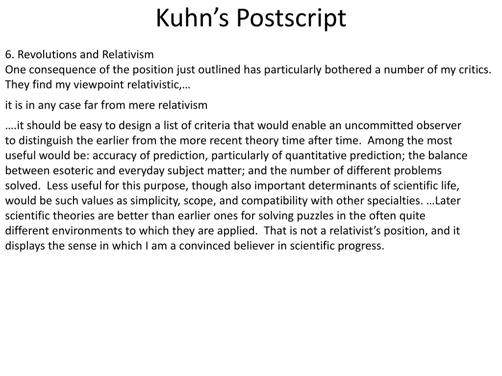 kuhn s postscript 2