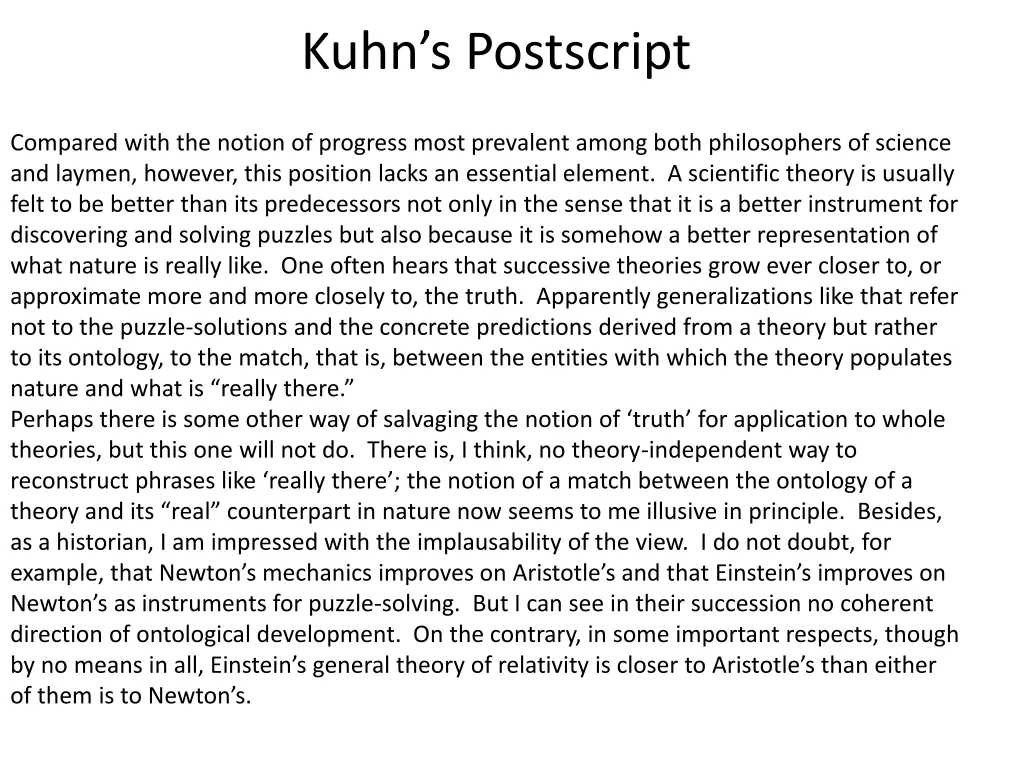 kuhn s postscript 3