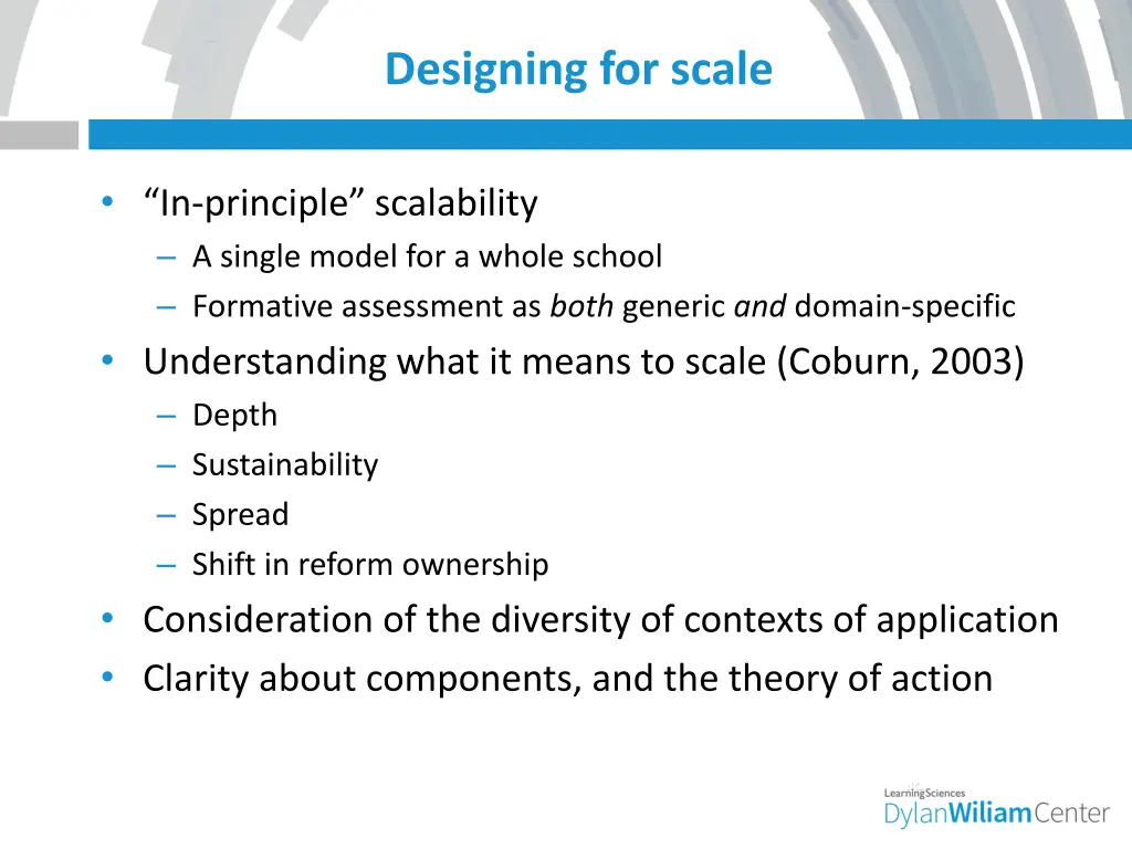 designing for scale
