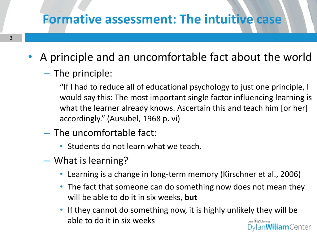 formative assessment the intuitive case