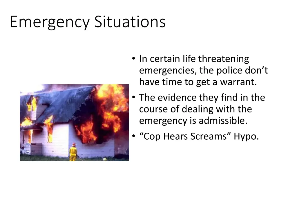 emergency situations
